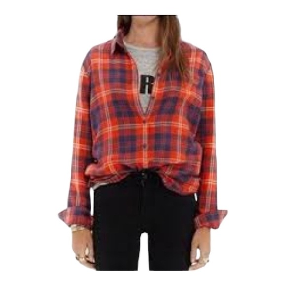 Madewell Tops - Madewell Cozy Flannel Top Size Medium MN1